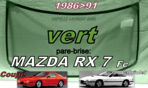 Pare-brise teinté vert MAZDA RX7 FC - 1986/91