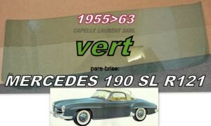 Pare-brise teinté vert MERCEDES 190SL R121 - 1955/63