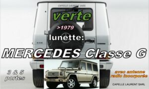 Lunette teintée verte MERCEDES Classe G +antenne  -  1979