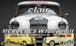 Pare-brise clair MERCEDES COUPE/CABRIOLET 220 S/220 SE W180/128 - 1956/60