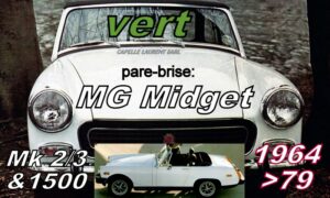 Pare-brise teinté vert MG MIDGET Mk2/3/1500 - 1964/79