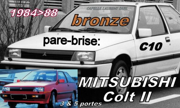 Pare-brise teinté bonze MITSUBISHI Colt 2 -1984/88