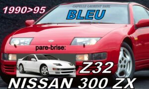 Pare-brise teinté bleu NISSAN 300ZX Z32 - 1990/95