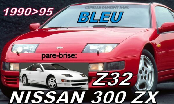 Pare-brise teinté bleu NISSAN 300ZX Z32 - 1990/95