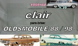 Pare-brise clair OLDSMOBILE 88/98 2/4D SEDAN/SW - 1959/60