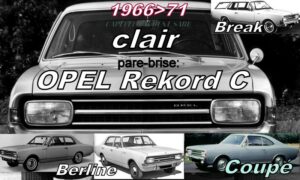 Pare-brise clair OPEL REKORD C  - 1966/71