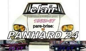 Pare-brise clair PANHARD 24 CT/BT - 1963/67