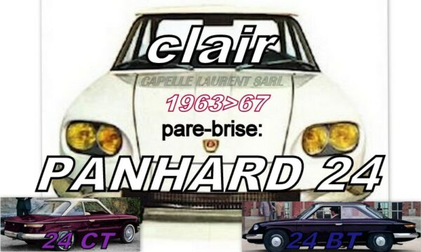 Pare-brise clair PANHARD 24 CT/BT - 1963/67