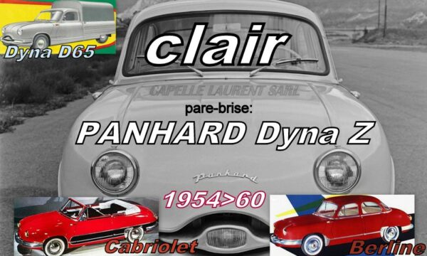 Pare-brise clair PANHARD DYNA Z - 1954/60