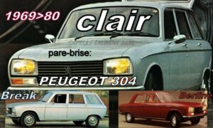 Pare-brise clair PEUGEOT 304 BERLINE/BREAK -1969/80