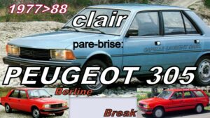 Pare-brise clair PEUGEOT 305  - 1977/88