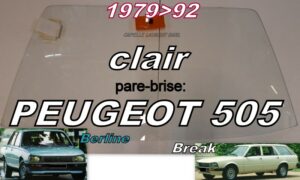 Pare-brise clair PEUGEOT 505  - 1979/92