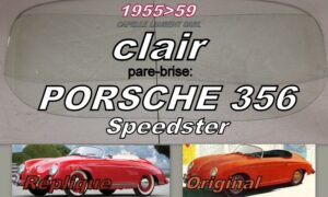 Pare-brise clair PORSCHE 356 SPEEDSTER - 1955/59