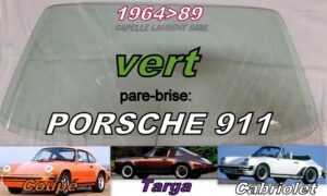 Pare-brise teinté vert PORSCHE 911 - 1964/89