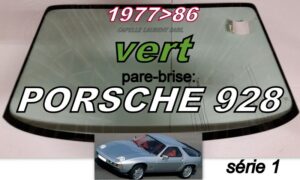 Pare-brise teinté vert PORSCHE 928 - 1977/86