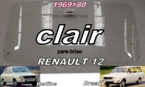 Pare-brise clair RENAULT 12 - 1969/80