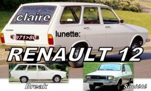 Lunette claire RENAULT 12 Break - 1971/80