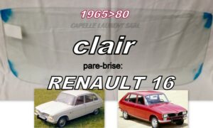 Pare-brise clair RENAULT 16 - 1965/80