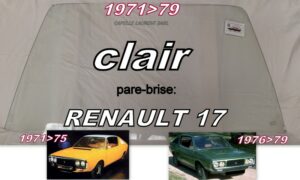 Pare-brise clair RENAULT 17 - 1971/79
