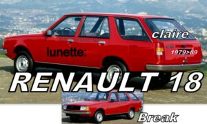 Lunette claire RENAULT 18 BREAK  - 1979/89