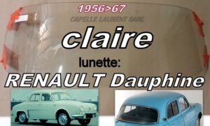 Lunette claire RENAULT DAUPHINE - 1956/67
