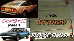 Lunette teintée bronze ROVER SD1 - 1976/81
