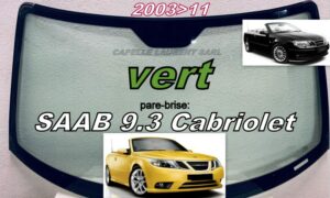 Pare-brise teinté SAAB 9.3 CABRIOLET - 2003/11