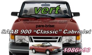 Pare-brise teinté vert SAAB 900 CLASSIC CABRIOLET - 1986/93