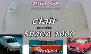 Pare-brise clair SIMCA 1000 BERLINE - 1961/78