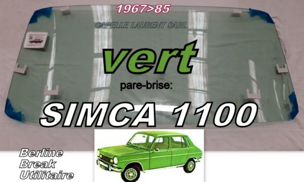 Pare-brise teinté vert SIMCA 1100 - 1967/85