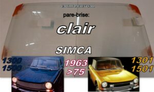 Pare-brise clair SIMCA 1300/1301/1500/1501 - 1963/75