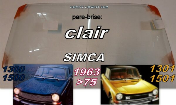 Pare-brise clair SIMCA 1300/1301/1500/1501 - 1963/75