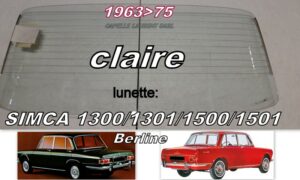 Lunette claire SIMCA 1300/1301/1500/1501 - 1963/75