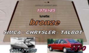 Lunette teintée bronze SIMCA 1307/1510 - 1975/82