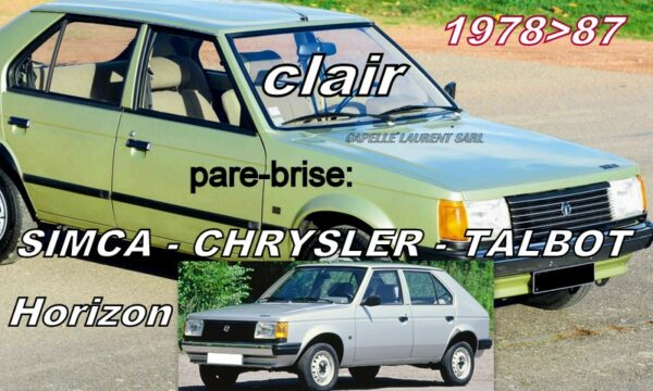 Pare-brise clair SIMCA HORIZON - 1978/87