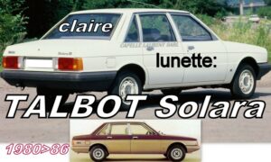 Lunette claire SIMCA TALBOT SOLARA - 1980/86