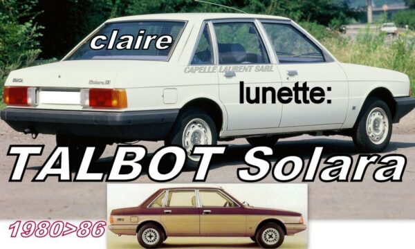 Lunette claire SIMCA TALBOT SOLARA - 1980/86