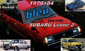 Pare-brise teinté bleu SUBARU LEONE 2  - 1979/84