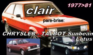Pare-brise clair TALBOT SUNBEAM - 1977/81