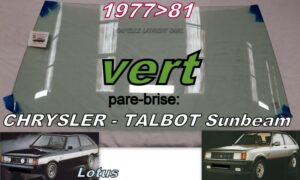 Pare-brise teinté vert TALBOT SUNBEAM - 1977/82