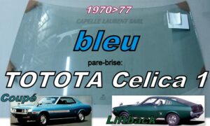 Pare-brise teinté bleu TOYOTA CELICA 1  - 1971/77