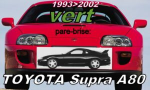 Pare-brise teinté vert TOYOTA SUPRA A80  -  1993/2002