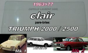 Pare-brise clair TRIUMPH 2000/2500 MK1/2 - 1963/77