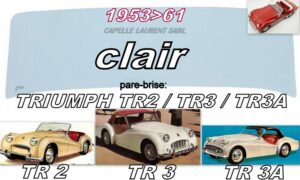 Pare-brise clair TRIUMPH TR2/TR3/TR3A  - 1953/61