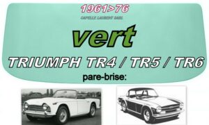 Pare-brise clair TRIUMPH TR4/TR5/TR6 - 1961/76