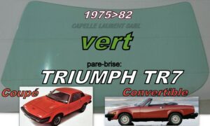 Pare-brise teinté vert TRIUMPH TR7/TR8 -1975/81