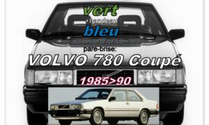 Pare-brise teinté vert +bandeau bleu VOLVO 780 Coupé - 1985/90