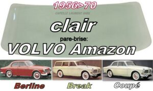 Pare-brise clair VOLVO AMAZON - 1956/70