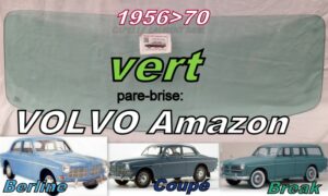 Pare-brise teinté vert VOLVO AMAZON - 1956/70