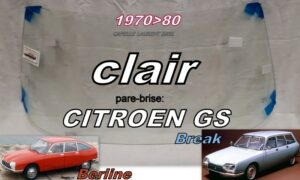 Pare-brise clair CITROEN GS - 1970/80